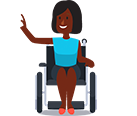 Ambitions NQ - Cartoon woman wheelchair